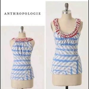 Anthropologie Nautical Fairway Buoy Tank top